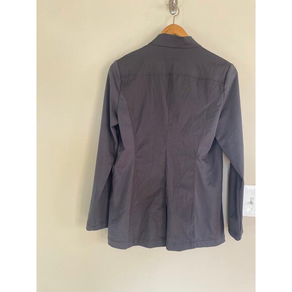 Noel Asmar med spa asymmetrical zippered gray jacket size Medium - Picture 2 of 3